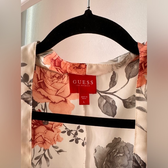 Guess Silk Robe Kimono Full Length L - Picture 2 of 4